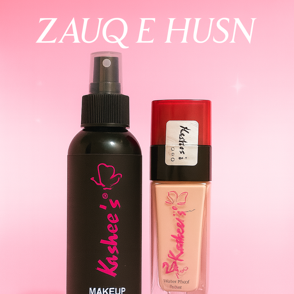 2-in-1 Foundation & Fixer Set | Liquid Foundation & Makeup Fixer | Long-Lasting Coverage
