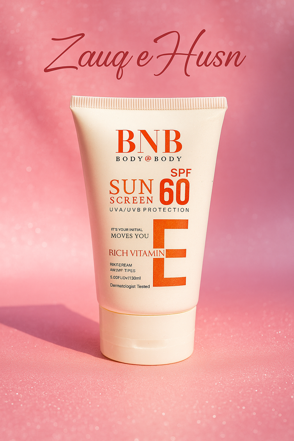 Sunscreen SPF 60 - High Protection with Vitamin E for UVA/UVB Defense