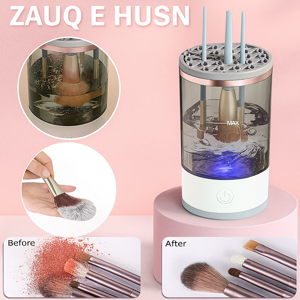 Electric Makeup Brush Cleaner | Automatic Makeup Brush Holder Cleaner Machine