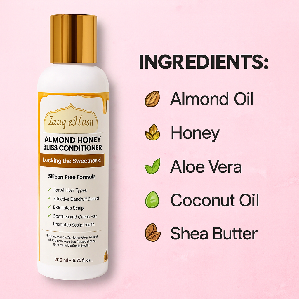 Almond Honey Bliss Conditioner – Nourishing & Moisturizing for Damaged, Dry Hair – 200mL