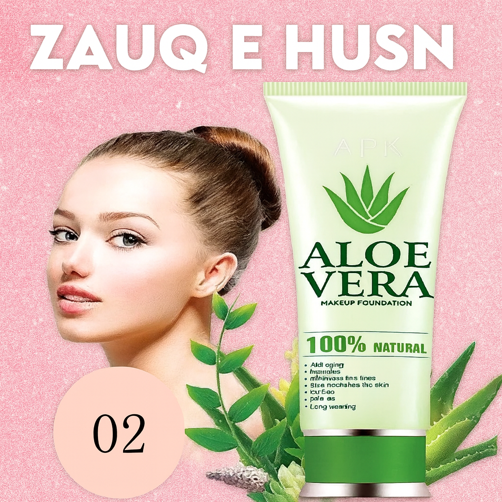 Aloe Vera Foundation SPF25 – High Coverage, Smooth Finish – 1 x Foundation