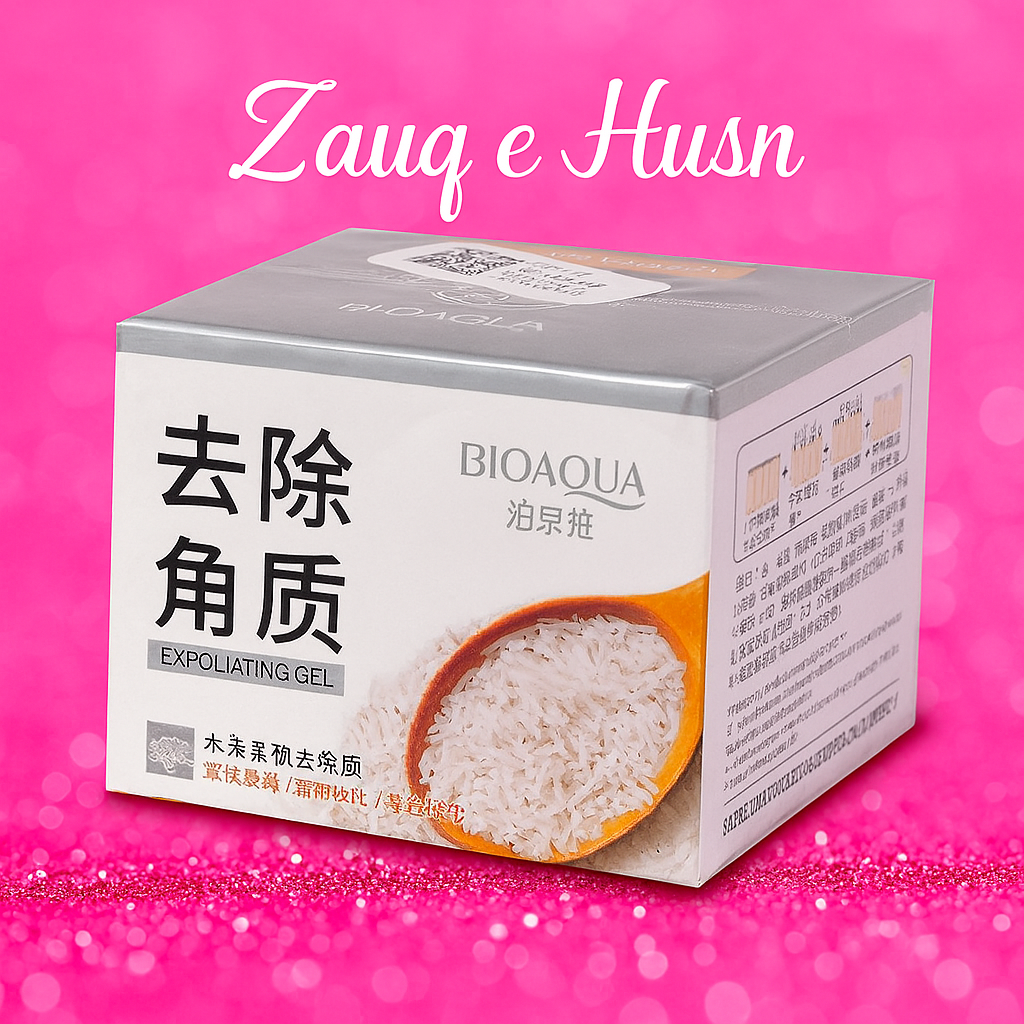 Bioaqua Rice Gel Face Scrub for Brightening & Exfoliating - Bioaqua