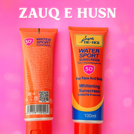 De-Hoi Water-Resistant Whitening & Moisturizer Sunblock Sunscreen – SPF 50+ | Sun Protection + Skin Brightening for Face & Body - De-Hoi