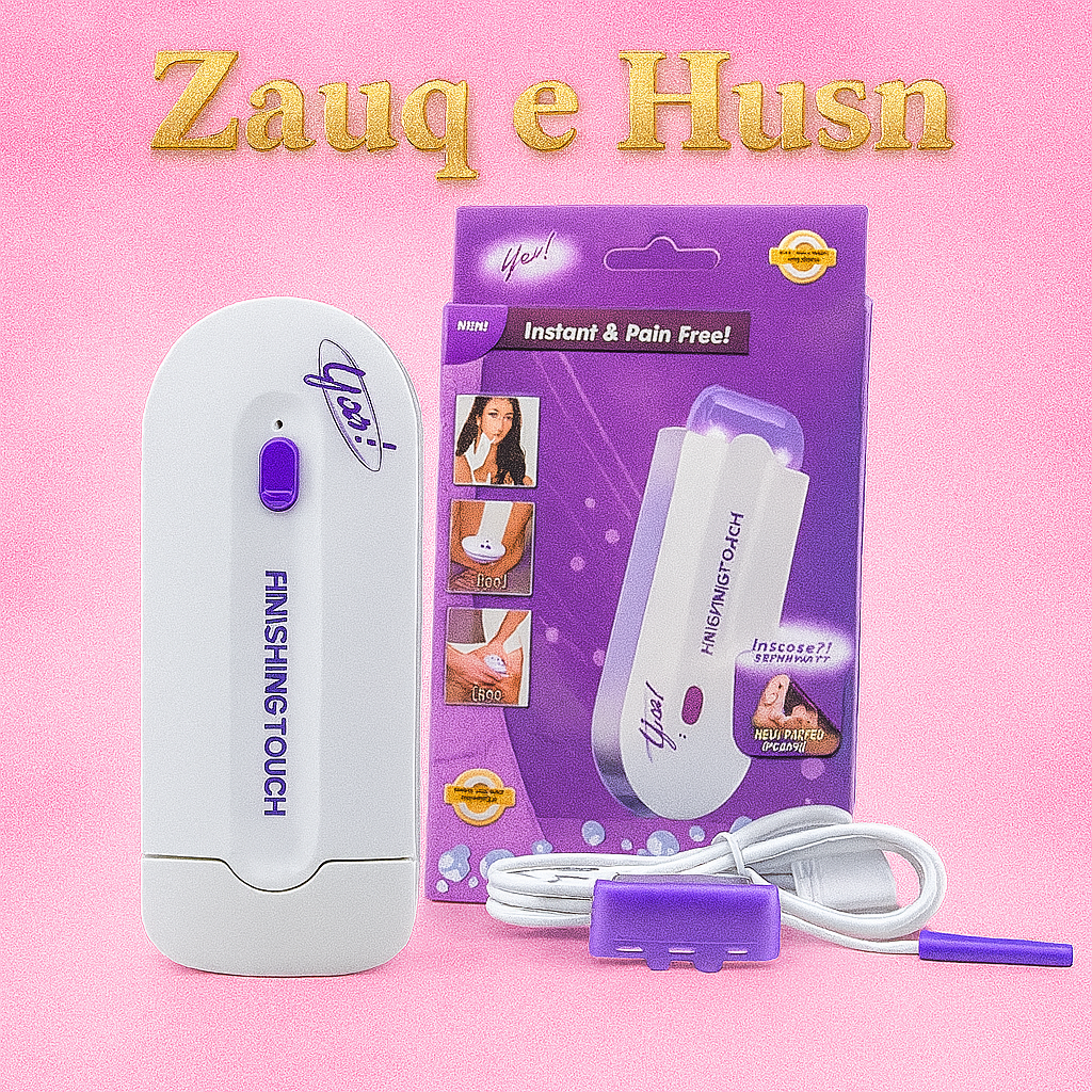 Finishing Touch Laser Hair Remover – Instant Pain-Free Hair Removal Machine with LED Light