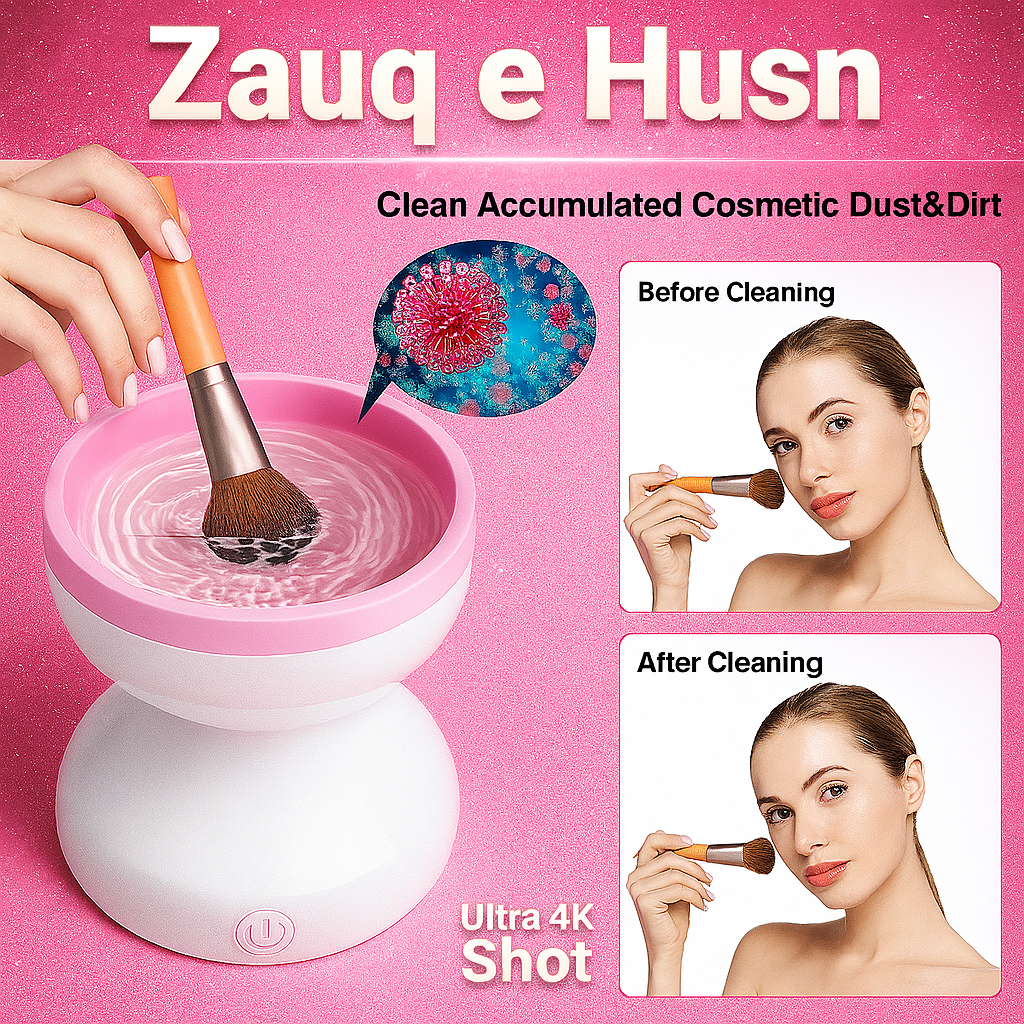 Electric Makeup Brush Cleaner Machine – USB Powered, Gentle & Efficient Cleaning for Makeup Brushes