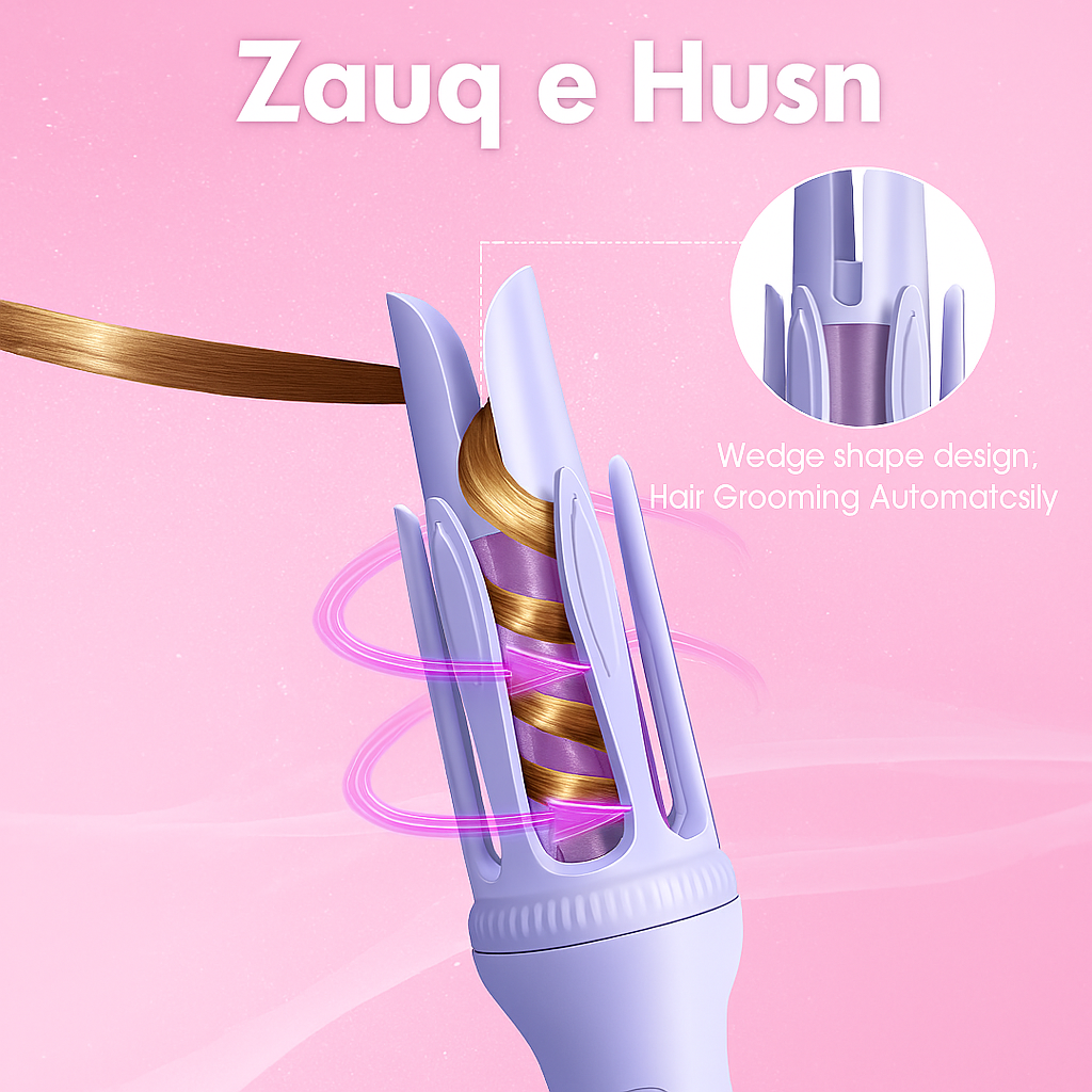 Curling Iron Rod with Intelligent Temperature Control – Lightweight & Ergonomic Design – 1 Pc
