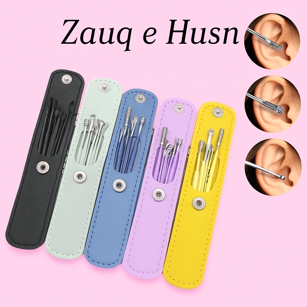 Ear Wax Cleaning Kit - 6 Pcs Ear Pick Tools