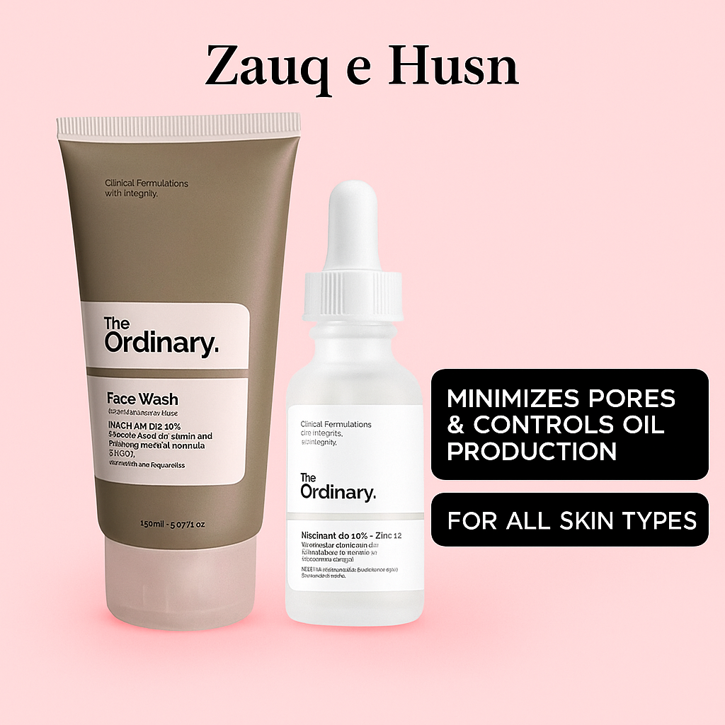 2 in 1 Skincare Bundle - (1 x Face Wash)+(1 x Niacinamide Serum)