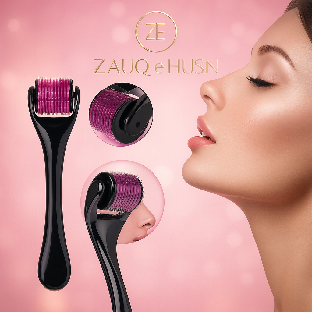 Derma Roller for Hair & Beard Growth – Titanium Microneedle for Anti Hair Loss