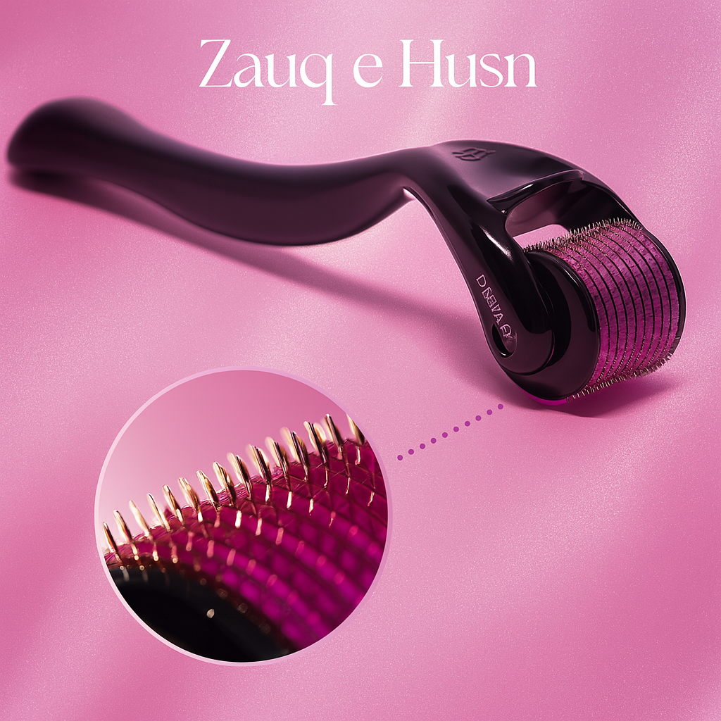 Derma Roller for Hair & Beard Growth – Titanium Microneedle for Anti Hair Loss