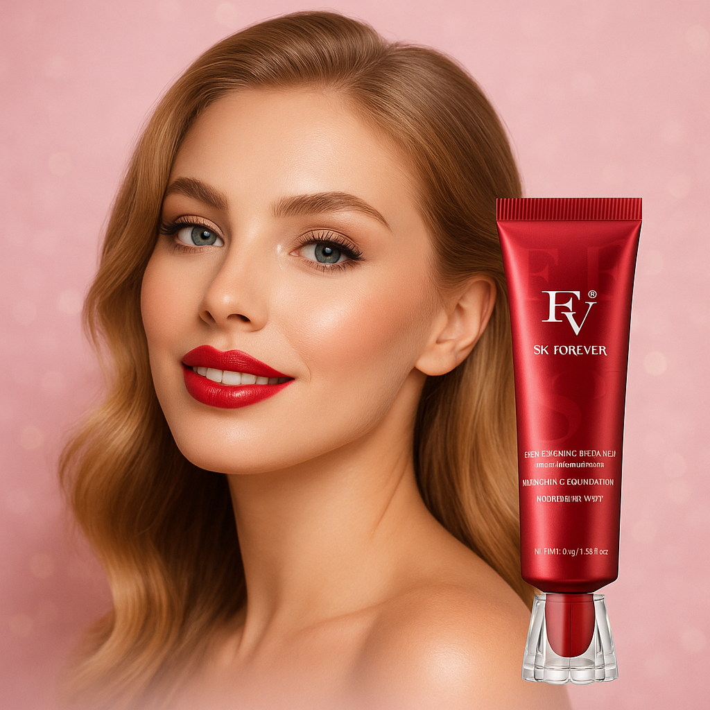 FV Waterproof Matte Liquid Foundation – Medium Coverage, Oil-Free, Long-Lasting -30g
