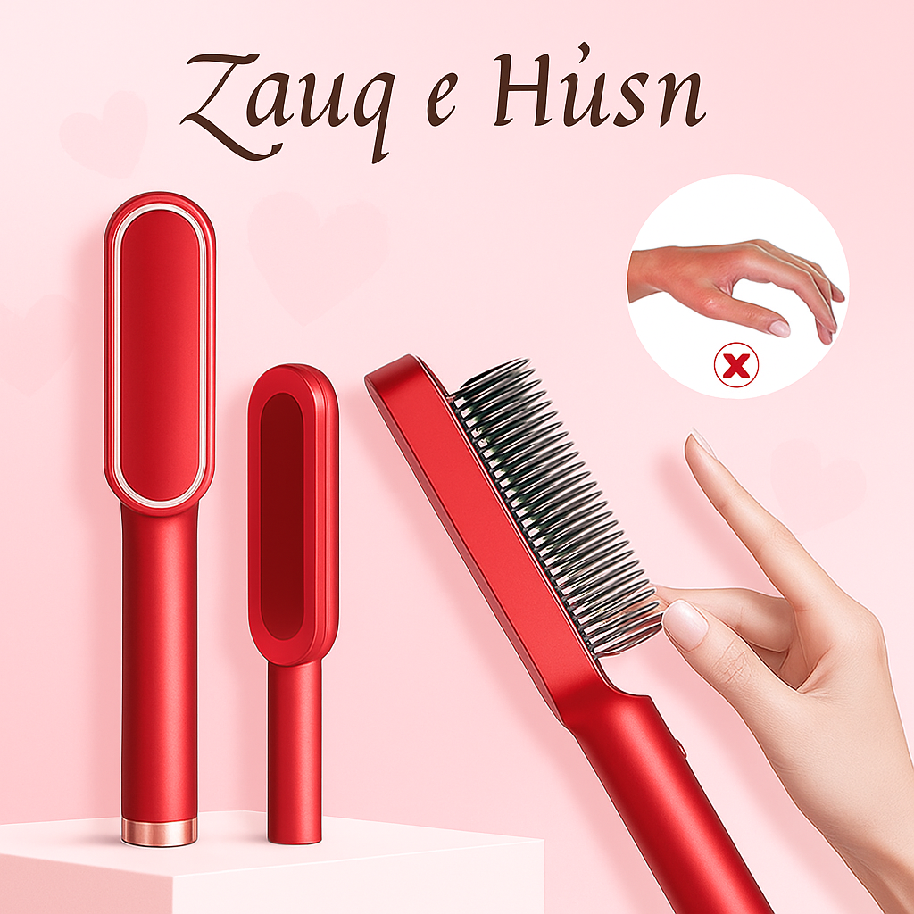 Electric Hair Straightener Brush - 2 in 1