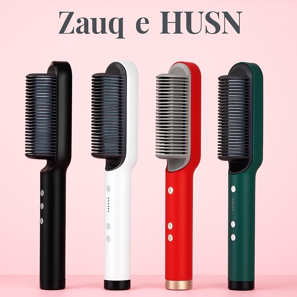 Electric Hair Straightener Brush - 2 in 1