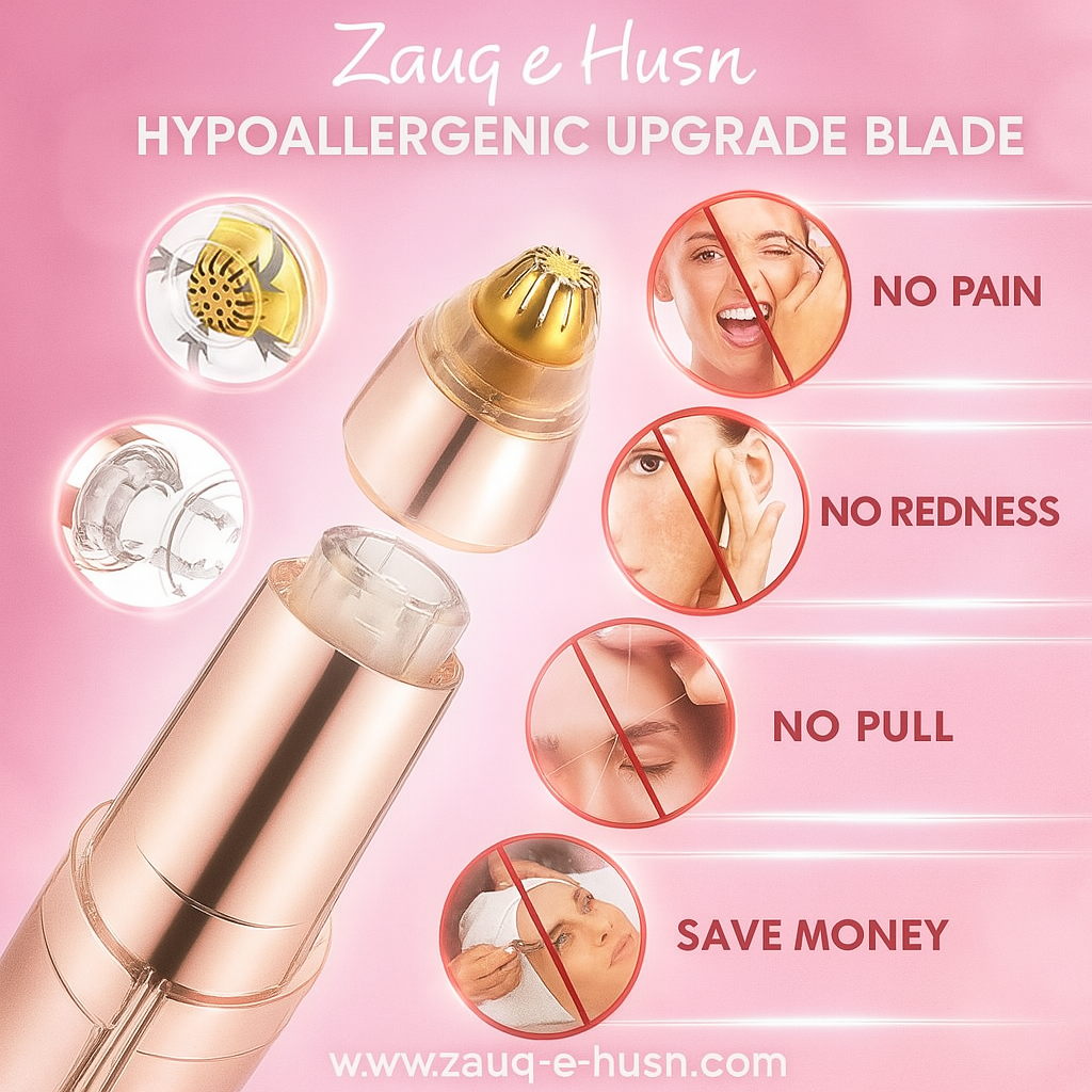 Facial Hair Remover – Rechargeable Trimmer for Chin, Cheeks, Lip & Brows