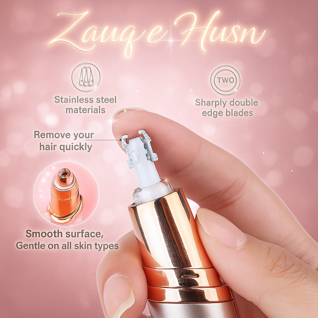 Facial Hair Remover – Rechargeable Trimmer for Chin, Cheeks, Lip & Brows