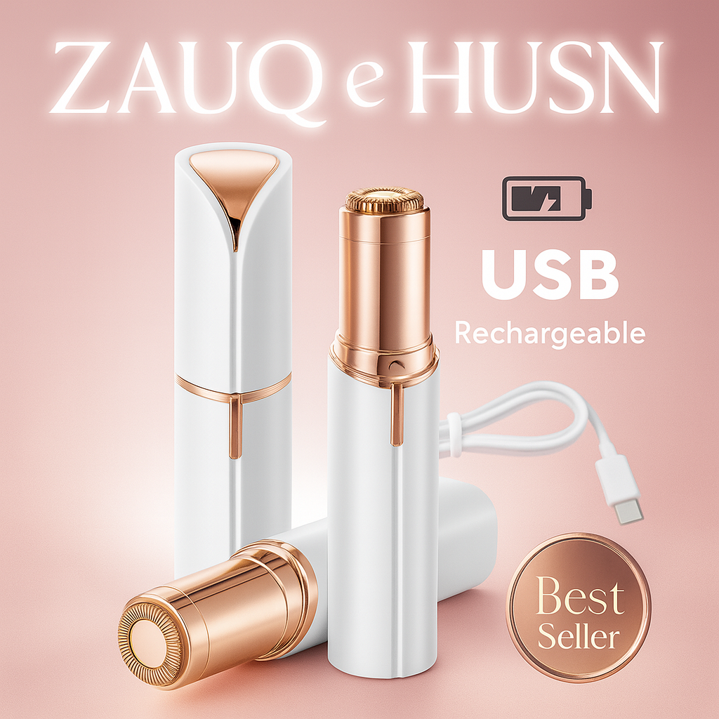 Facial Hair Remover – Rechargeable Trimmer for Chin, Cheeks, Lip & Brows