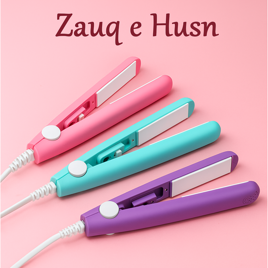 Portable Mini Hair Straightener - 1 Pc High Heat Quick Heating Tool