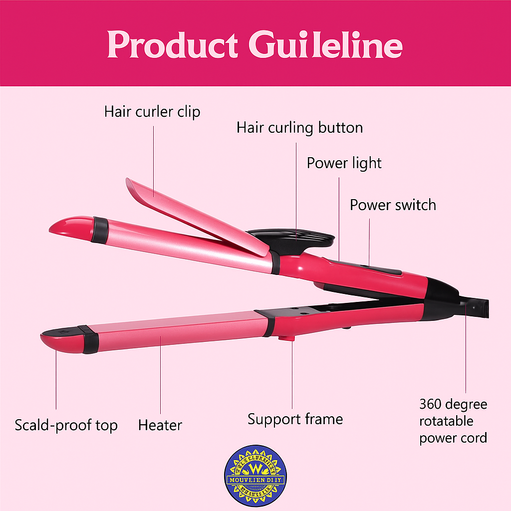 Nova Hair Straightener & Curler 2-in-1
