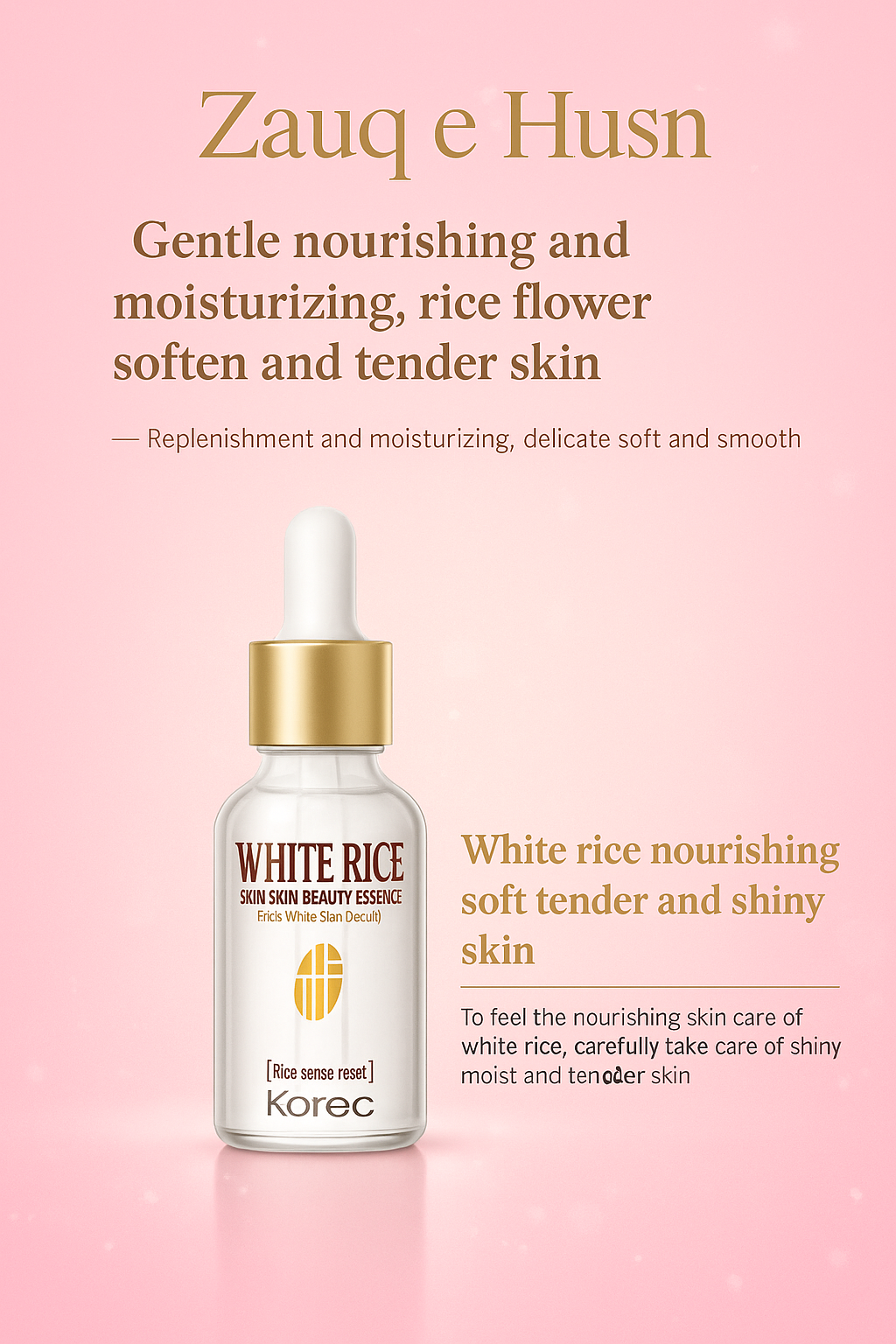 Rorec Whitening & Anti-Aging Serum with White Rice Extract – 15ml