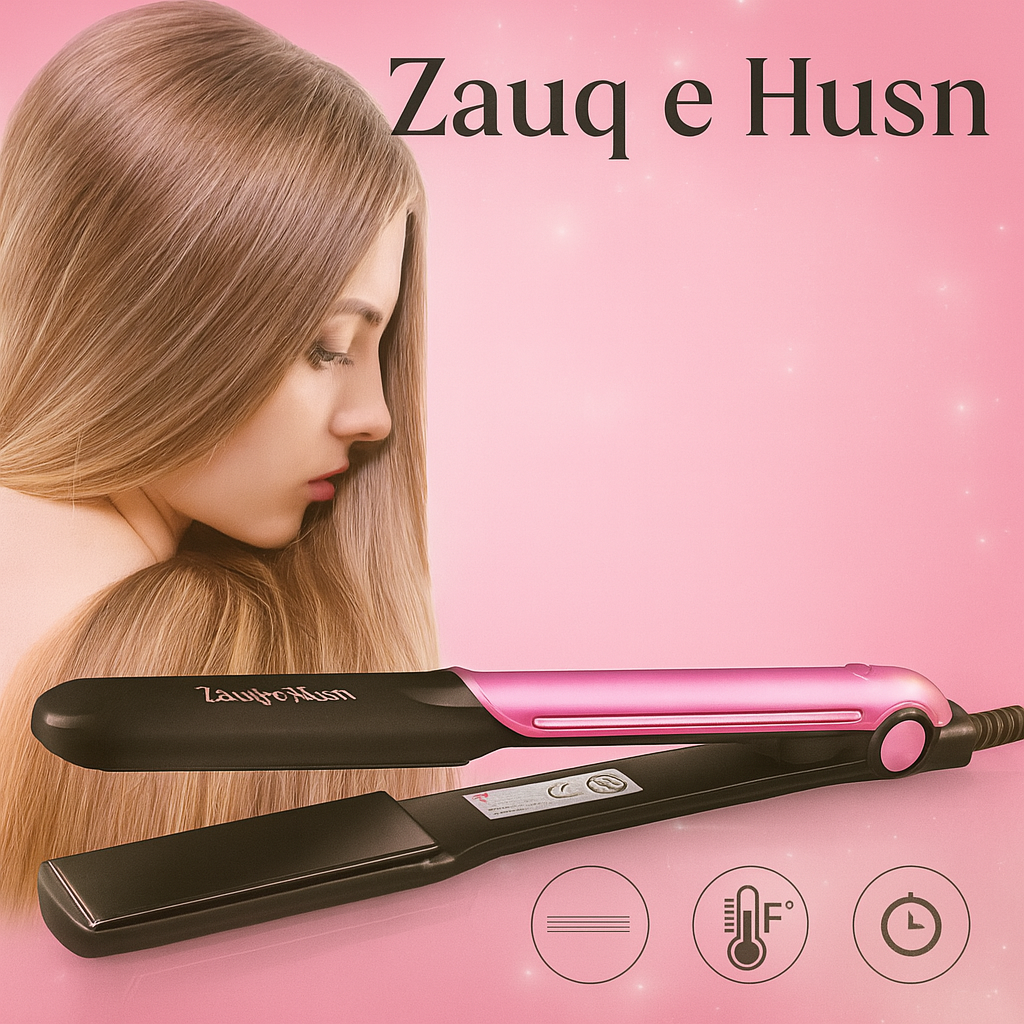 Kemei Hair Straightener & Curler – KEMEI 2-in-1 Ion Technology (Black)