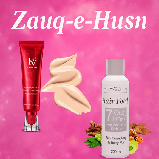 2-in-1 Makeup Deal | Foundation & Hair Oil Set | Multicolor | Complete Beauty Solution