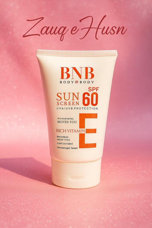 Sunscreen SPF 60 - High Protection with Vitamin E for UVA/UVB Defense