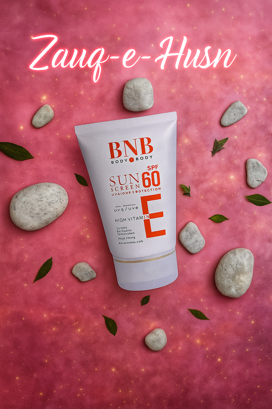 Sunscreen SPF 60 - High Protection with Vitamin E for UVA/UVB Defense