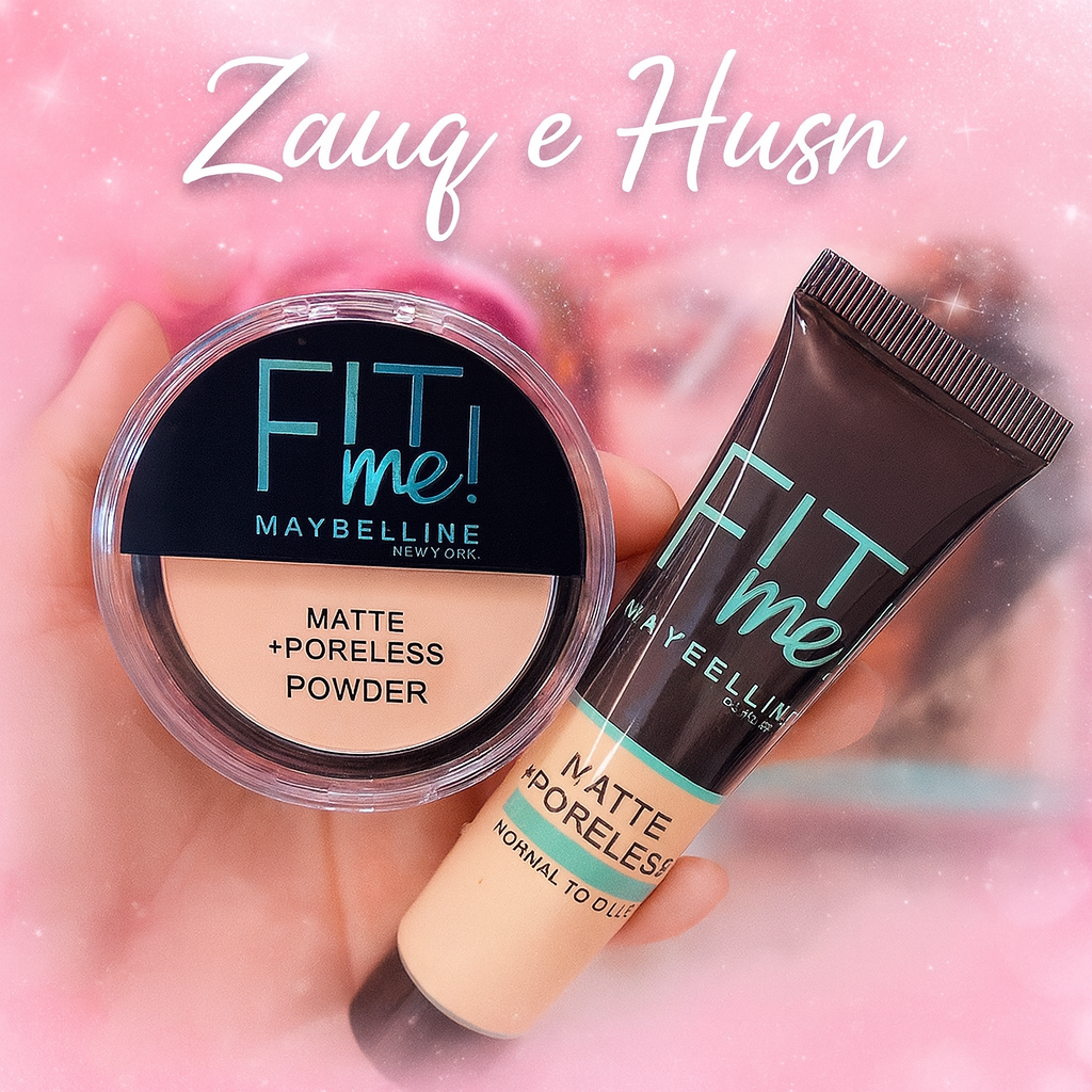 2-in-1 Makeup Deal – Liquid Foundation & Face Powder Combo For Smooth, Flawless Finish – Budget-friendly Beauty Set – Ivory Shade - Fit Me