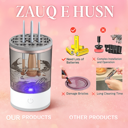 Electric Makeup Brush Cleaner | Automatic Makeup Brush Holder Cleaner Machine