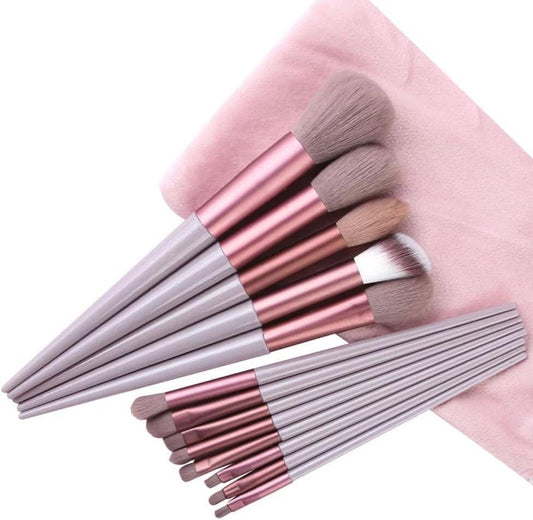 13-Piece Colorful Makeup Brushes Set – Blending & Practice Tools for Face & Eyes