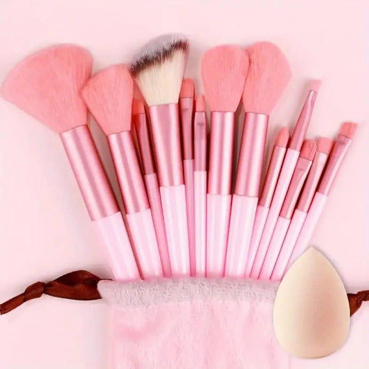 13-Piece Colorful Makeup Brushes Set – Blending & Practice Tools for Face & Eyes