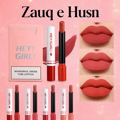 4-in-1 Trending Lipstick Set – Cigarette-Shaped Matte Lipsticks, Long-lasting, Easy to Apply, Non-sticky & Fade-resistant Lip Gloss for Makeup Lovers