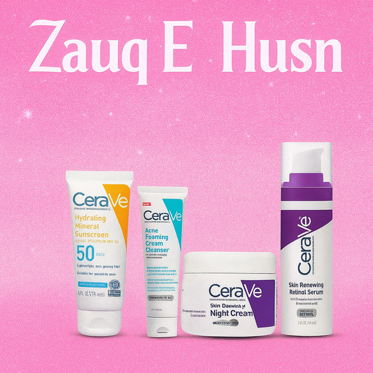 4 in 1 Skincare Bundle – Night Cream, Face Serum, Sunscreen & Facial Cleanser – Complete Skincare Regimen