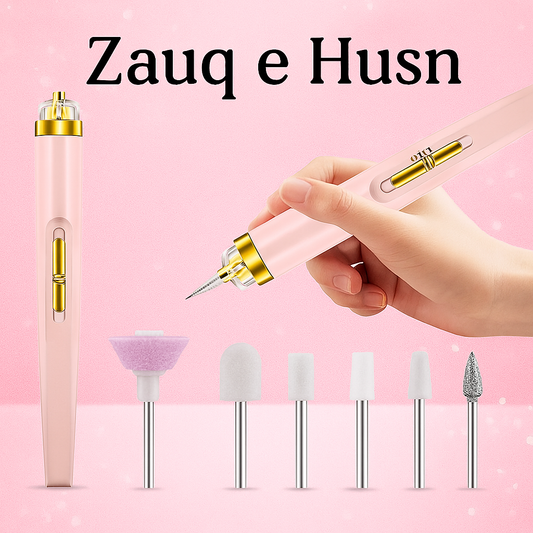 5-in-1 Professional Manicure Nail Salon Finishing Touch | Nail Grinding, Burnishing Machine | Full Manicure and Pedicure Tool