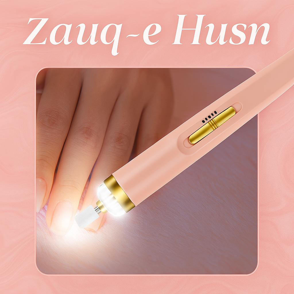 5-in-1 Professional Manicure Nail Salon Finishing Touch | Nail Grinding, Burnishing Machine | Full Manicure and Pedicure Tool