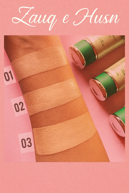 Aloe Vera Foundation SPF25 – High Coverage, Smooth Finish – 1 x Foundation