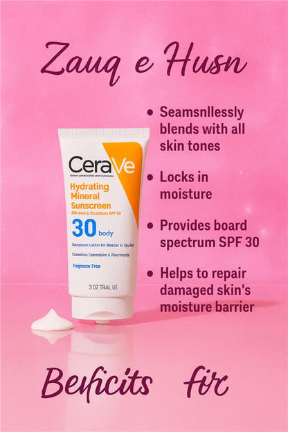 CeraVe Hydrating Mineral Sunscreen SPF 50  - CeraVe