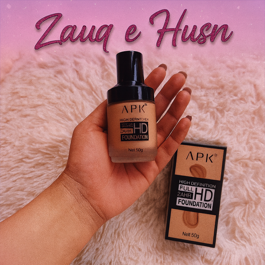 APK High Definition Full HD Foundation – 24 Hr Long Lasting, Full Coverage – 50g