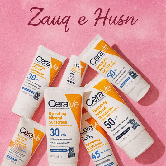 CeraVe Hydrating Mineral Sunscreen SPF 50 – 100ml | Best Skin Care Sunscreen for Sensitive Skin