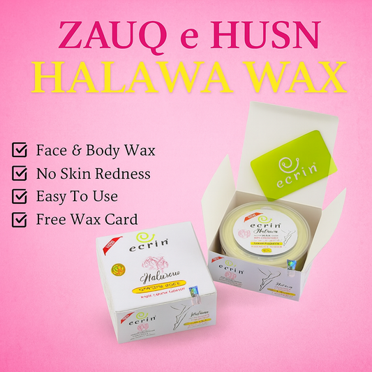 Ecrin Organic Halawa Wax – 100% Lemon & Sugar Base for Natural Hair Removal – 300g