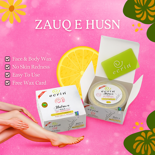 Ecrin Organic Halawa Wax – 100% Lemon & Sugar Base for Natural Hair Removal – 300g
