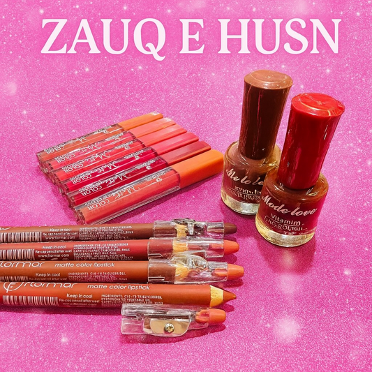 12 in 1 Makeup Deal – 2 Peel Off Nail Polishes, 6 Lip Glosses, 4 Lip Pencils for Stunning Looks