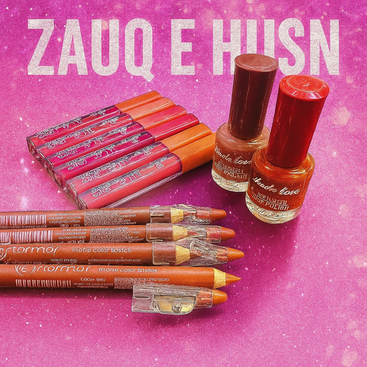 12 in 1 Makeup Deal – 2 Peel Off Nail Polishes, 6 Lip Glosses, 4 Lip Pencils for Stunning Looks