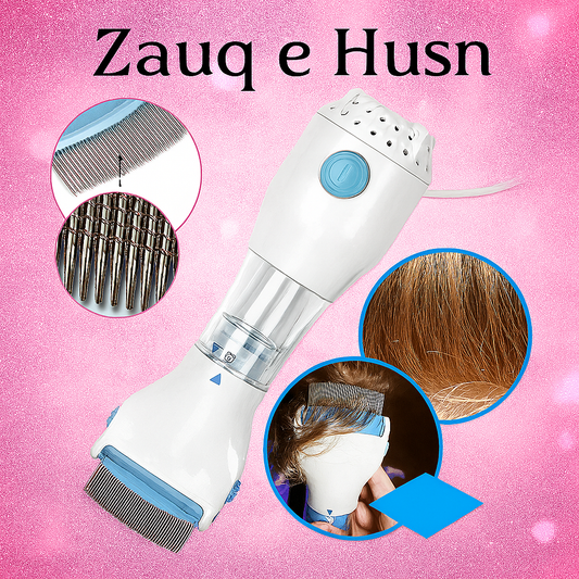 Electric V-Comb Anti Lice Machine – Chemical-Free, Pesticide-Free Lice Treatment with 4 Filters – FDA Registered