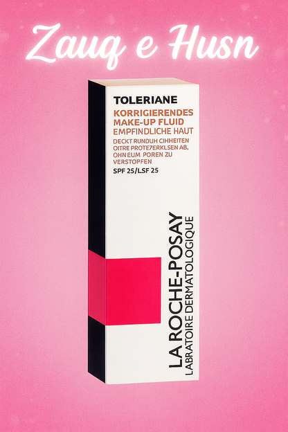 La Roche-Posay Toleriane Corrective Liquid Foundation SPF 25 – High-Coverage, Lightweight Makeup for Sensitive Skin – 30ml – Shade: Ivory