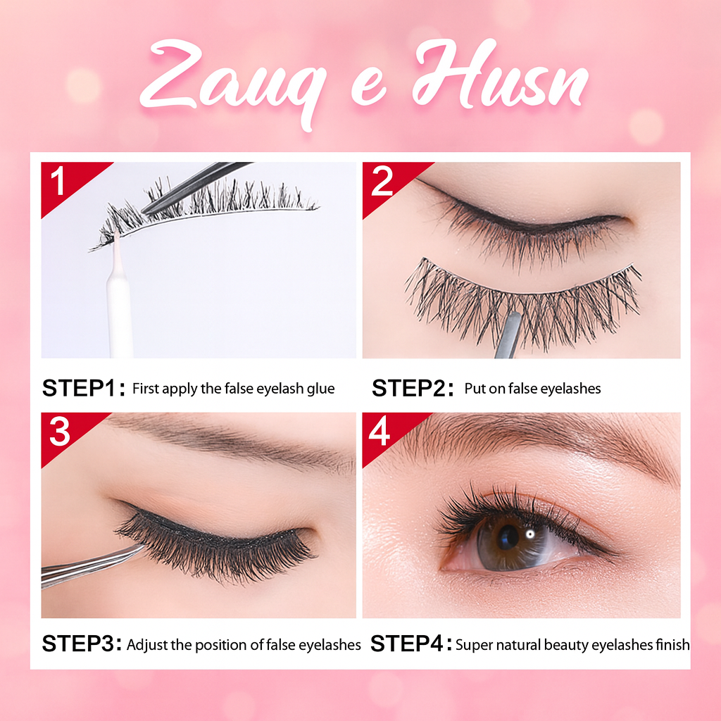 Clear Eyelash Glue | Waterproof Lash Adhesive for Mink Eyelashes | Strong Hold & Easy Application - Malishangping