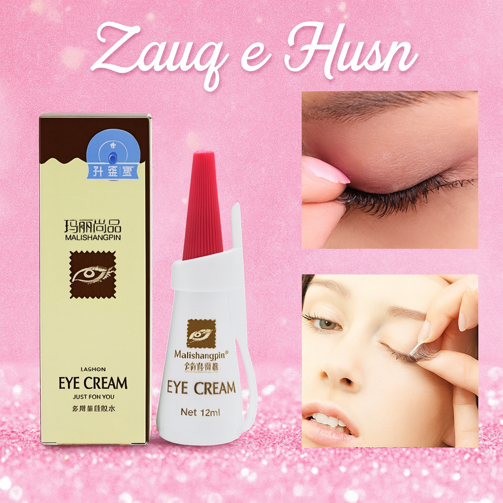 Clear Eyelash Glue | Waterproof Lash Adhesive for Mink Eyelashes | Strong Hold & Easy Application - Malishangping