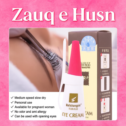 Clear Eyelash Glue | Waterproof Lash Adhesive for Mink Eyelashes | Strong Hold & Easy Application - Malishangping