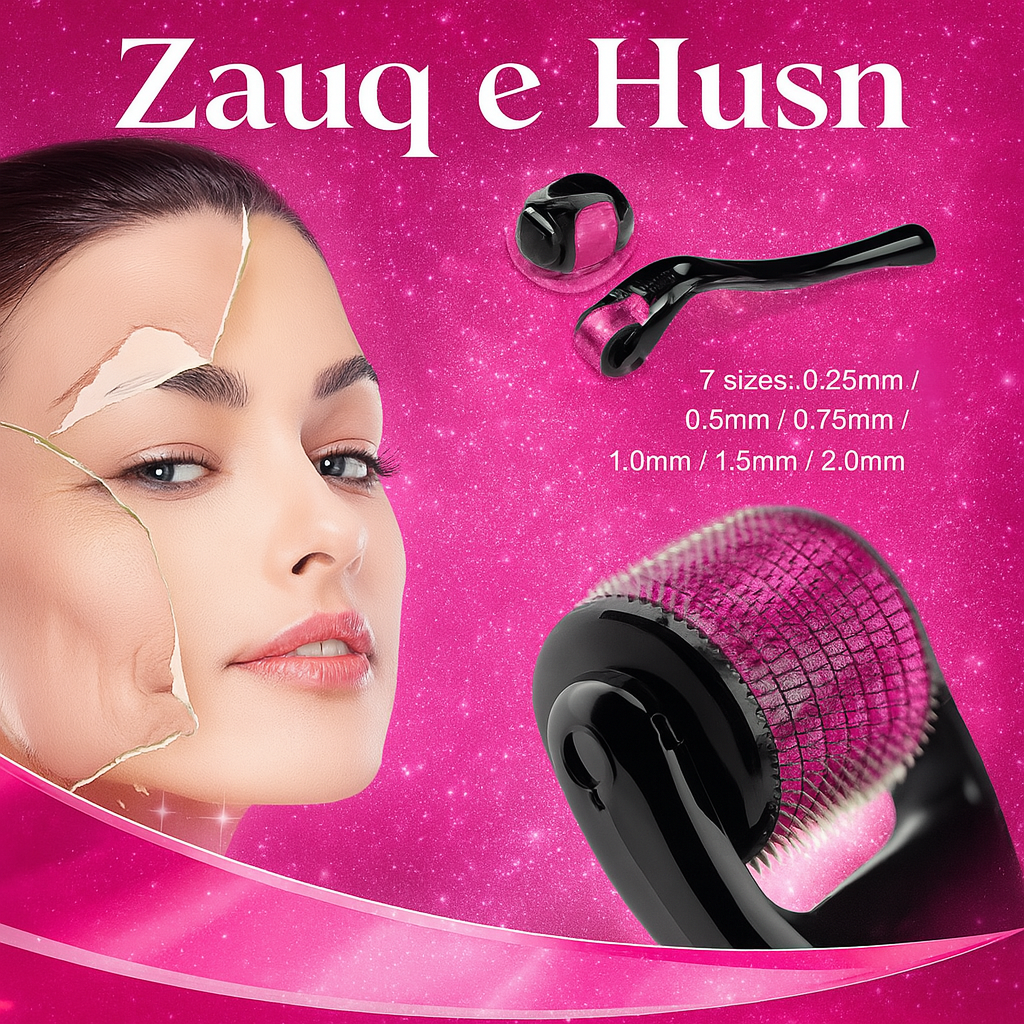 Derma Roller for Hair & Beard Growth –  Titanium Microneedle for Anti Hair Loss