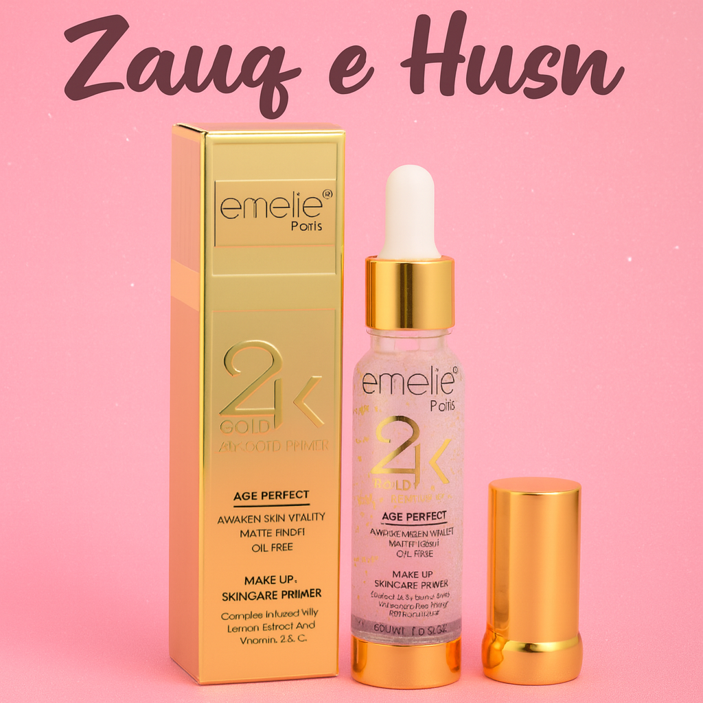 Emelie Paris 24K Gold Age Perfect Makeup + Skincare Primer – 30ml - Emelie